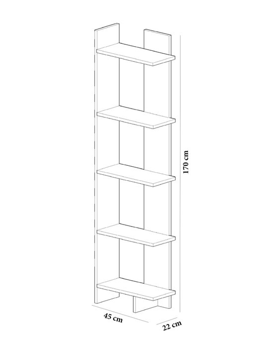 Hanah Home Estantería Blanca Moderna